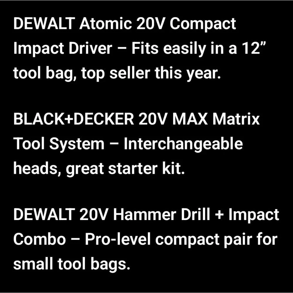 Black & Decker Tool Bag - Empty, DIY Gift Base for Housewarming or Christmas🎀